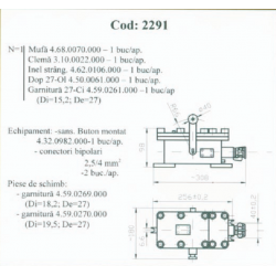 Contact cap linie pentru ascensor, Cod Ex 2291