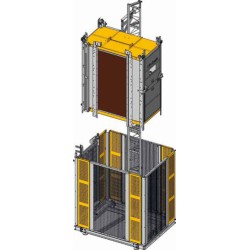 Ascensor EHP800/PLC-ELSA H10 sarcina 1.000 kg, cabina 1,12 x 2,09 m, inaltime 160 m.