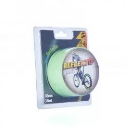 Bandă adezivă reflectorizantă, fosforescentă, 3.5cm x 1.5m