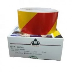 Bandă adezivă reflectorizantă, galben/roșu, 5cm x 10m