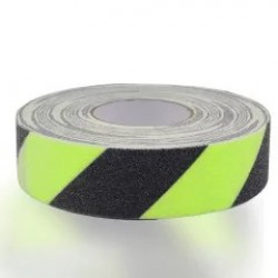 Bandă antialunecare, auto-adezivă, fosforescentă, 5cm x 25m