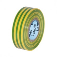 Banda izolatoare Lohuis galben cu verde 10 m x 0.15 mm x 19 mm