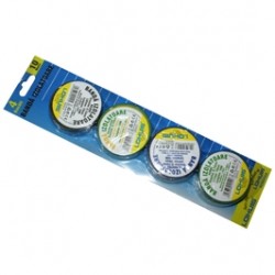 Banda izolatoare Lohuis neagra / galben cu verde / albastra / verde 10 m, 4 buc