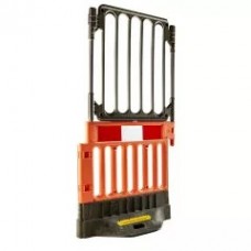 Barieră de împrejmuire cu extensie din PVC, 1m lungime x 2m înălțime