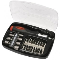 Black & Decker  A7062 - Set capete de insurubare si chei tubulare, mixt, 40 bucati