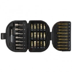 Black & Decker  A7094 - Set capete de insurubare si chei tubulare, mixt, 32 bucati