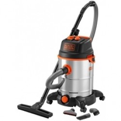 Black & Decker  BXVC30XTDE - Aspirator umed-uscat, 1600 W, 190 mbar, 30 l, priza scule electrice