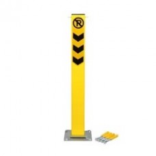 Blocator parcare tip stâlp cu închidere cu cheie, soclu fixare asfalt