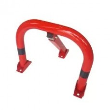 Blocator pentru parcare rabatabil, închidere cu lacăt, roșu