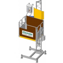 Bob Lift EHPM 1000 mini monofazic, sarcina 700 kg, dimensiuni cabina 1.58 x 1.20 m, inaltime maxima 160 m.