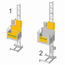 Bob Lift Elsa PM-M 10 (Persoane/Materiale), sarcina maxima 2.000 kg, dimensiuni maxime cabina 3.16 x 1.00 m, inaltime maxima 160 m.