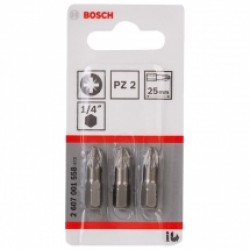 Bosch  2607001558 - Set capete de insurubare, profil PZ2, 3 bucati