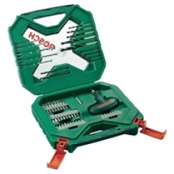 Bosch  2607010610 - Set accesorii insurubare si burghie mixte, 54 bucati