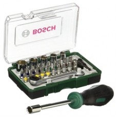 Bosch  2607017331 - Set capete de insurubare si chei tubulare, mixte, 28 bucati