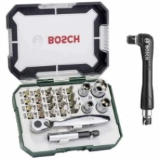 Bosch  2607017392 - Set capete de insurubare si chei tubulare, mixte, 27 bucati