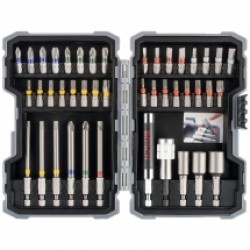 Bosch  2607017561 - Set capete de insurubare si chei tubulare, mixte, 43 bucati