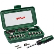 Bosch  2607019504 - Set capete de insurubare si chei tubulare, mixte, 46 bucati