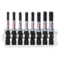 Bosch  2608522329 - Set capete de insurubare, profil TX15, TX20, TX25, TX30, TX40, 8 bucati