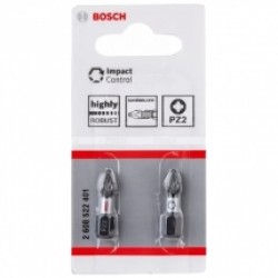 Bosch  2608522401 - Set capete de insurubare, profil PZ2, 2 bucati