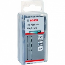 Bosch  2608577209 - Set burghie metal, HSS-PointTeq, 4.1  mm, tija cilindrica, 10  bucati