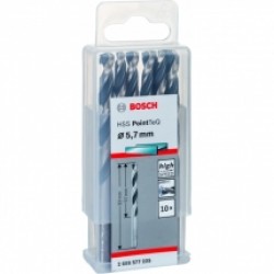 Bosch  2608577225 - Set burghie metal, HSS-PointTeq, 5.7  mm, tija cilindrica, 10  bucati