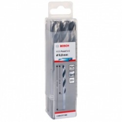 Bosch  2608577266 - Set burghie metal, HSS-PointTeq, 9.8  mm, tija cilindrica, 10  bucati