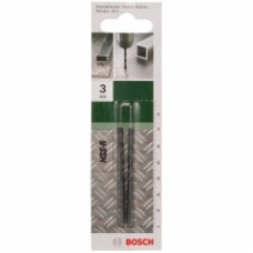 Bosch  2609255004 - Set burghie metal, HSS-R, 3  mm, tija cilindrica, 2  bucati