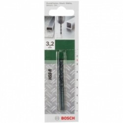 Bosch  2609255005 - Set burghie metal, HSS-R, 3.2  mm, tija cilindrica, 2  bucati