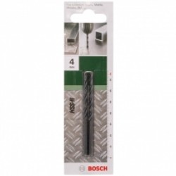 Bosch  2609255007 - Set burghie metal, HSS-R, 4  mm, tija cilindrica, 2  bucati