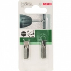 Bosch  2609255912 - Set capete de insurubare, profil plat 1.6x8 mm, 2 bucati