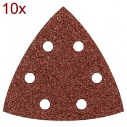 Bosch  2609256957 - Set 10 foi abrazive delta, 93x93x93 mm, granulatie mixta, 6 gauri