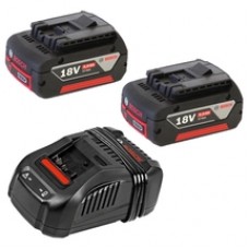 Bosch  2x GBA 18 V + GAL 1880 CV - Set 2 acumulatori si incarcator, Li-Ion, 18 V, 5 Ah