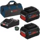 Bosch  2x ProCORE + GAL 18V-160 C + GCY 42 + 1619BZ0100 - 2x Acumulator, Li-Ion, 18 V, 8 Ah + Incarcator + Geanta textila