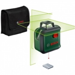 Bosch  AdvancedLevel 360 - Nivela laser cu linii, 24 m, +/-0.4 mm/m, 2 linii laser, fascicul verde, geanta textila