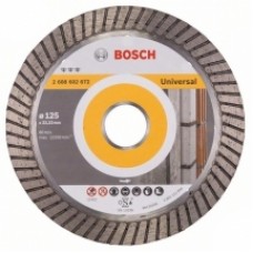 Bosch  Best for Universal Turbo - Set discuri diamantate de taiere, 125x22.2x2.2 mm, 2 bucati