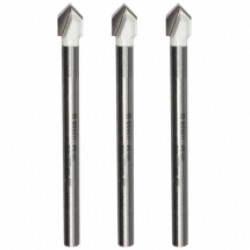 Bosch  CYL-9 Ceramic - Set burghie ceramica, 8x80 mm, 3 bucati