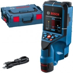 Bosch  D-TECT 200 C - Detector de metale cu 1 acumulator, Li-Ion, 12 V, 2 Ah , 200 mm, valiza speciala