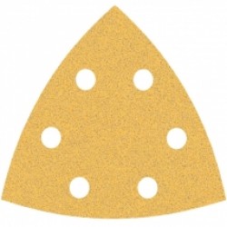 Bosch  EXPERT C470 - Set foi abrazive delta,  93x93x93 mm, granulatie 80, 6 gauri, 5  bucati