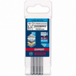 Bosch  EXPERT CYL-9 MultiConstruction - Set burghie universale, 5.5  mm, tija cilindrica, 10 bucati