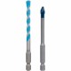 Bosch  EXPERT HEX-9 Hard Ceramic + HEX-9 Multi Construction - Set burghie mixte , 6  mm, tija hexagonala, 2 bucati