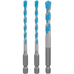 Bosch  EXPERT HEX-9 MultiConstruction - Set burghie universale, 5-8  mm, tija hexagonala, 3 bucati