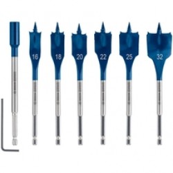 Bosch  EXPERT SelfCut Speed - Set burghie plate, 16-32  mm, tija hexagonala, 7 bucati