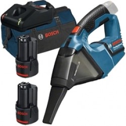 Bosch  GAS 12V - Aspirator, 45 mbar + Set 2 acumulatori si incarcator, Li-Ion, 12 V, 2 Ah + Geanta textila