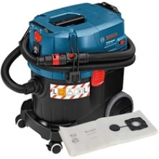 Bosch  GAS 35 L SFC - Aspirator umed-uscat, 1200 W, 254 mbar, 35 l, priza scule electrice + Saci aspirator, 5 bucati