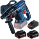 Bosch  GBH 180-LI - Rotopercutor SDS-Plus, 2 J + 2x  Acumulator, Li-Ion, 18 V, 5 Ah + Incarcator + Geanta textila