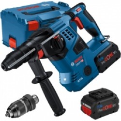 Bosch  GBH 18V-28 CF - Rotopercutor SDS-Plus cu 2 acumulatori, Li-Ion, 18 V, 8 Ah, 3.3 J, mandrina interschimbabila, valiza speciala