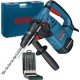 Bosch  GBH 3-28 DRE - Rotopercutor SDS-Plus, 800 W, 3.1 J, valiza plastic + Set burghie SDS-Plus, 5-12 mm, 7 bucati