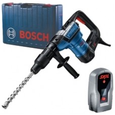 Bosch  GBH 5-40 D + Skil 0551 AB - Rotopercutor SDS-Max, 1100 W, 8.5 J, valiza plastic + Detector de metale cu baterii alcaline, 30 mm