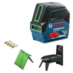Bosch  GCL 2-15 G + RM 1 - Nivela laser cu linii si puncte, 2 linii laser, 15 m, 2 puncte laser, 10 m, +/-0.3 mm/m, suport perete