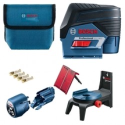 Bosch  GCL 2-50 C + RM 2 - Nivela laser cu linii si puncte, 2 linii laser, 20 m, 2 puncte laser, 10 m, +/-0.3 mm/m, geanta textila